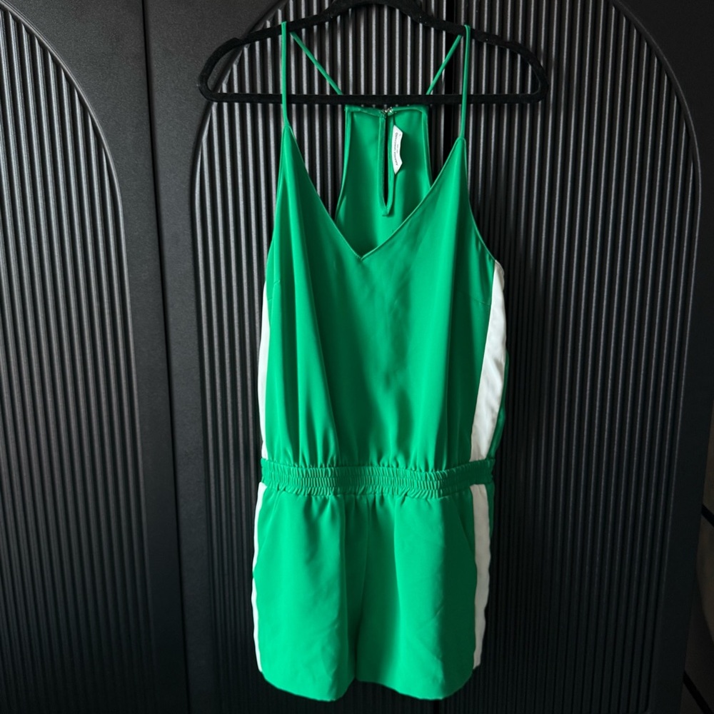 Amanda Uprichard Green and White Jumpsuit - Picture 2 of 12